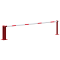 Manual barrier | with pneumatic spring | and fixed pole support | clear width: 4000 mm | with double profile cylinder lock on the main support